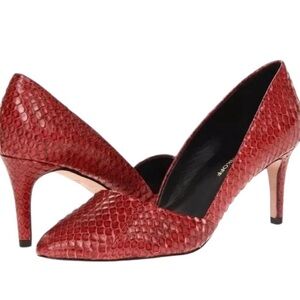 Rebecca Minkoff Paprika Python Brie O’Dorsey Snakeskin Heels